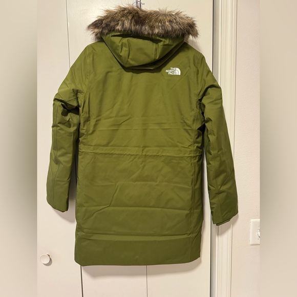 NWT The North Face Forest Olive 600 fill Down Parka Jacket - Picture 3 of 5